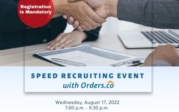 Speed Recruiting with Orders.co Speed Recruiting with Orders.co